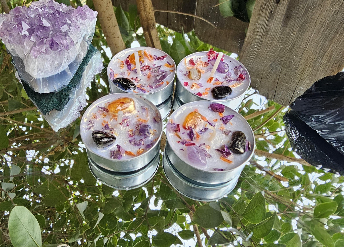Samhain Blessings Intention Tealight Candles