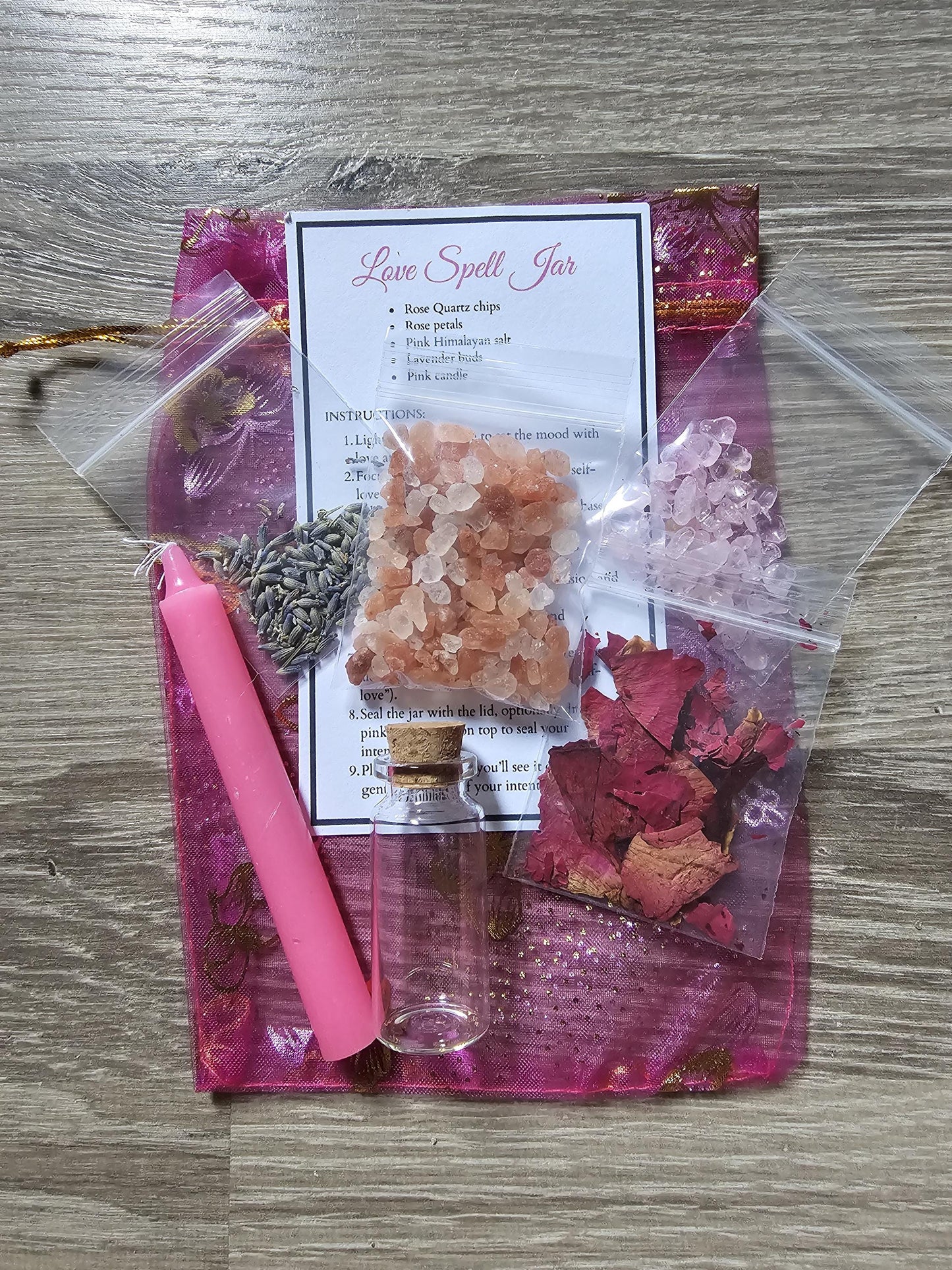 Love Spell Jar Kit