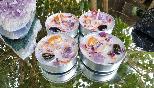 Samhain Blessings Intention Tealight Candles