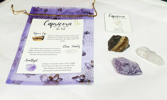 Capricorn Zodiac Crystal Set