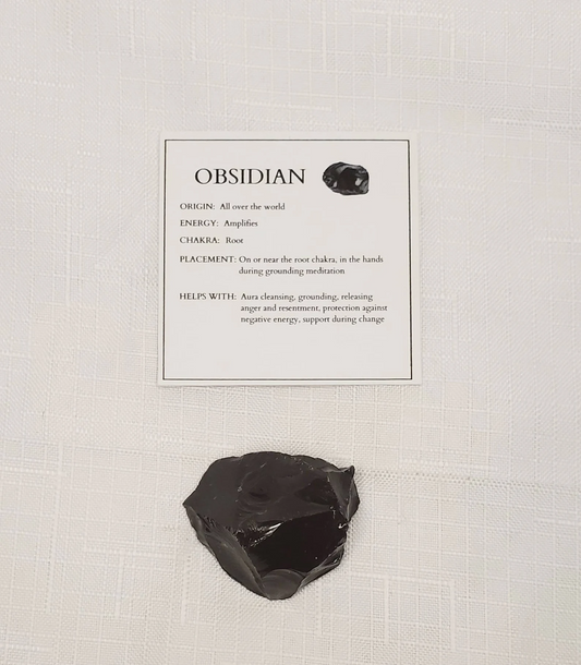 Black Obsidian (Rough) Crystal